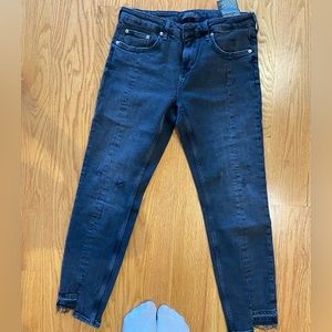Gentle worn black Zara jeans